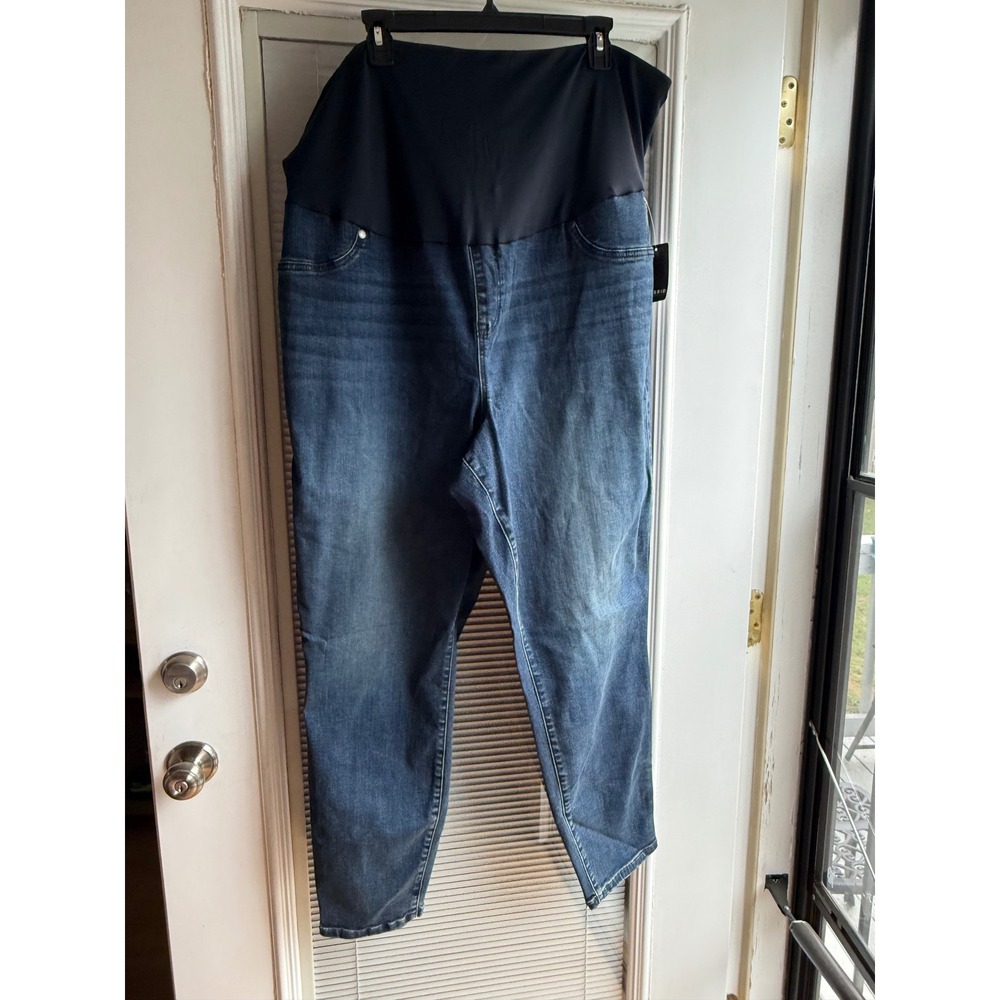 Torrid Maternity Jegging Women 26T Blue Grotto NEW Full Panel Tall 18230257
